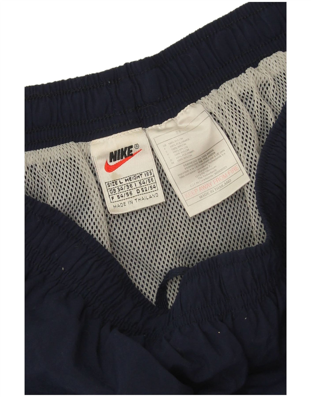 Shorts esportivos gráficos masculinos Nike grandes nylon azul marinho