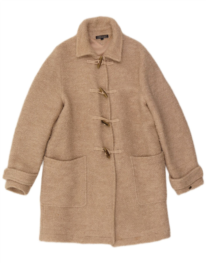 Casaco Duffle Feminino Tommy Hilfiger Reino Unido 10 Pequeno Lã Bege
