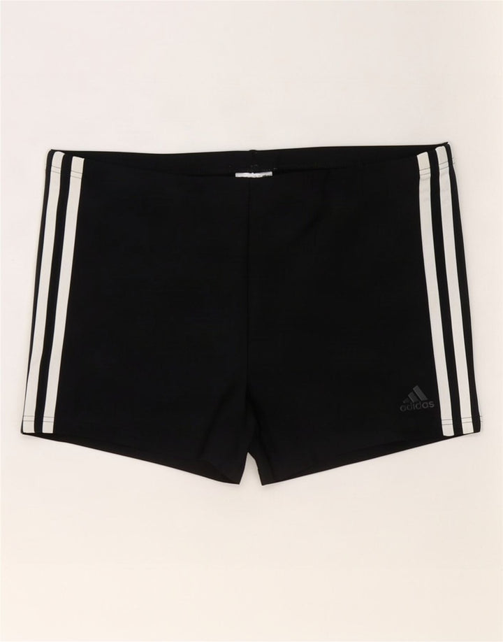 Shorts de natação masculino Adidas médio preto poliéster