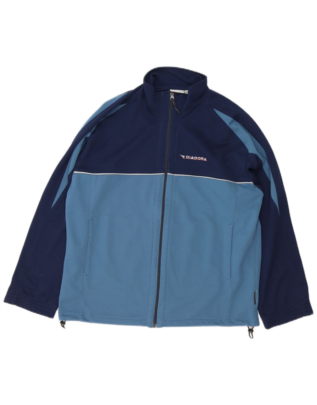 Diadora Mens Tracksuit Top Jacket Grande Azul Marinho Colourblock Poliéster