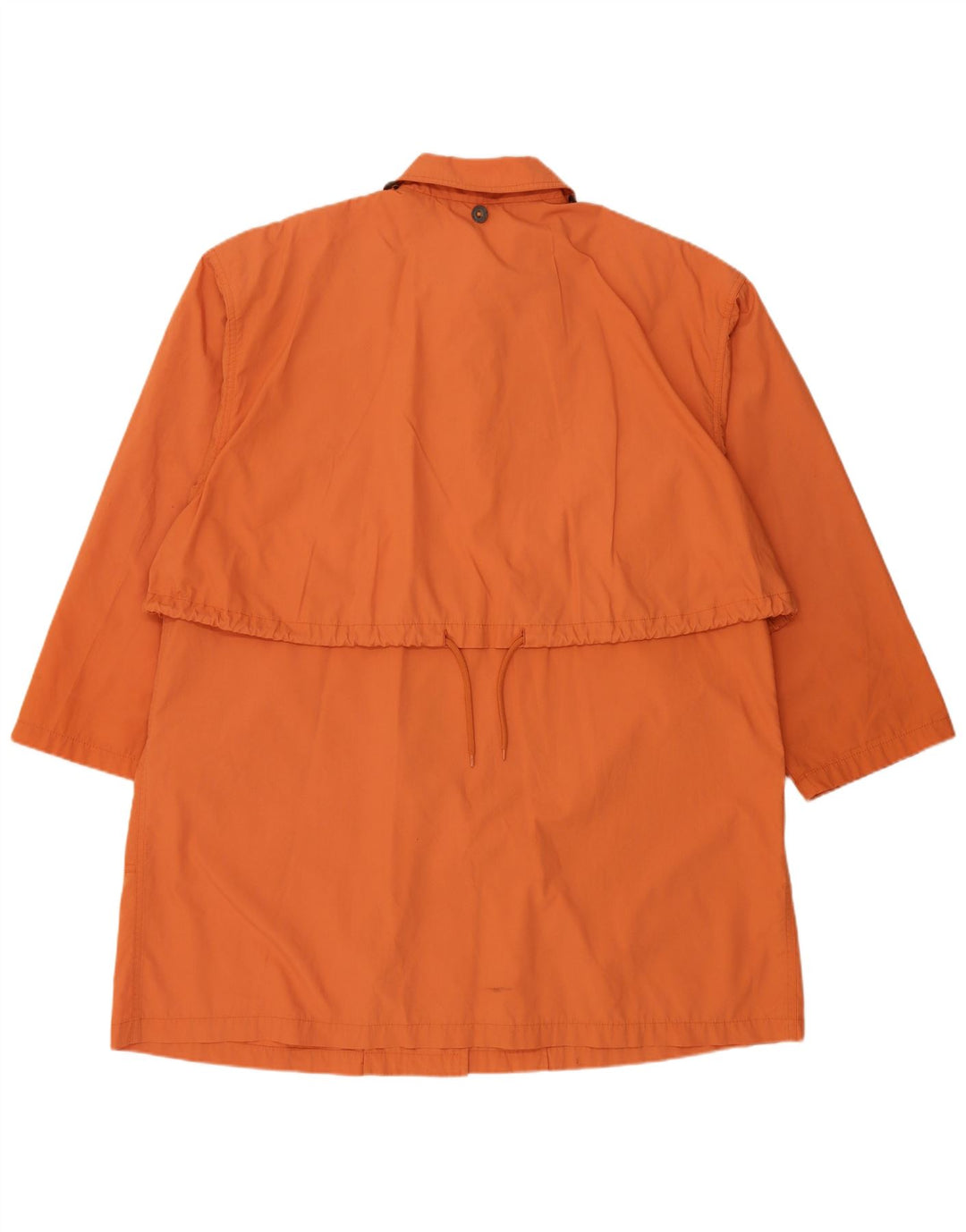Capa de chuva feminina vintage UK 18 XL laranja poliéster