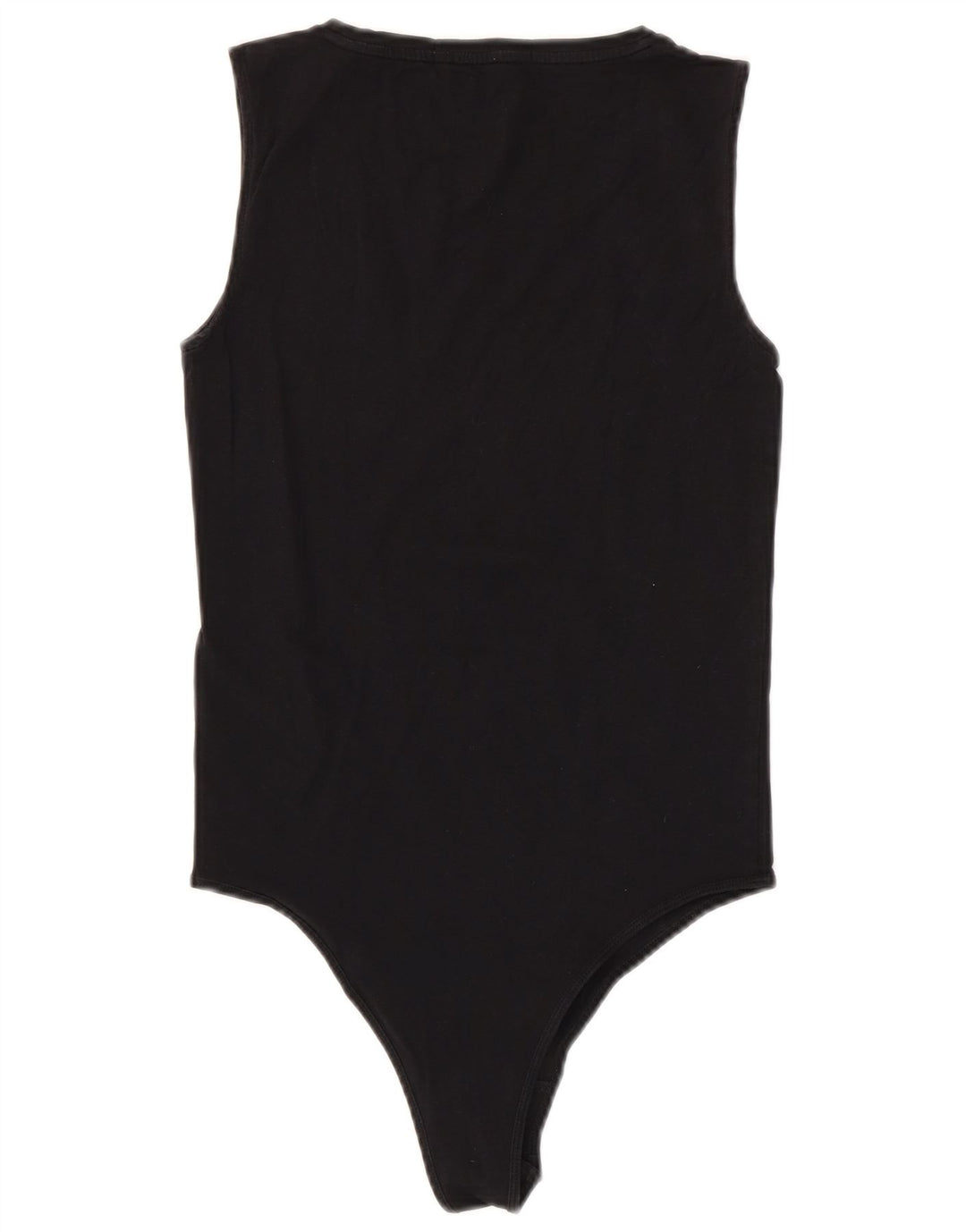 Calvin Klein Jeans feminino gráfico sem mangas bodysuit UK 12 médio preto