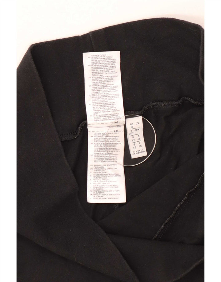 Leggings Adidas Femininas Gráficas UK 16 Grande Algodão Preto