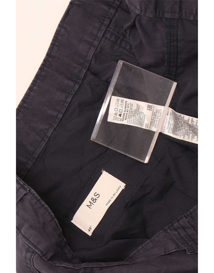 Shorts cargo masculino Marks & Spencer W40 XL azul marinho algodão
