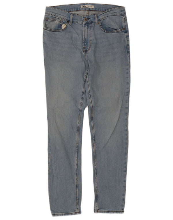 Zara Mens Skinny Jeans EU 42 Grande W32 L30 Azul Algodão