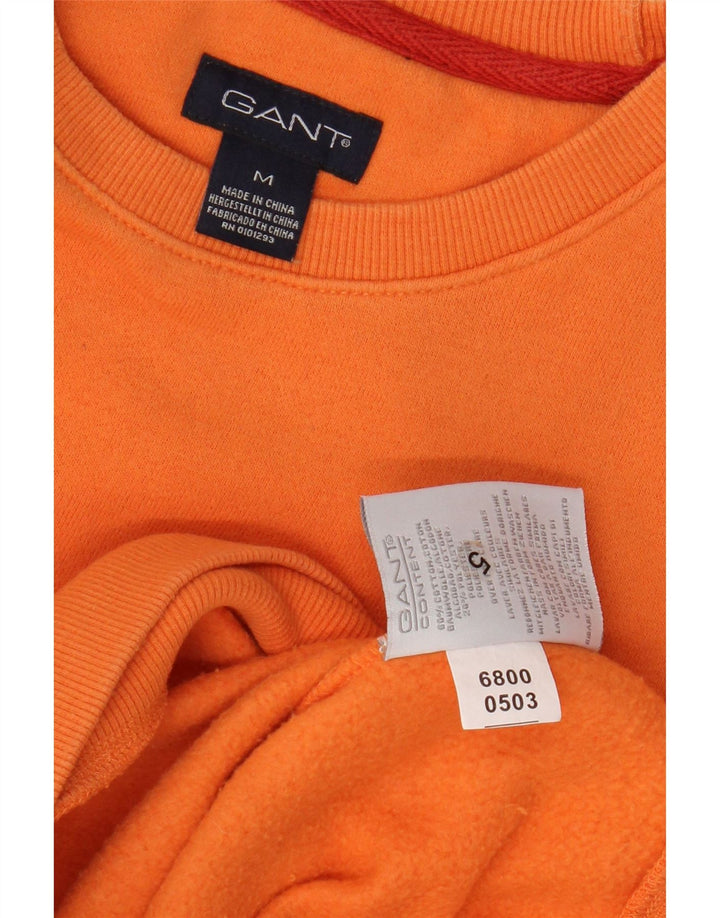 Gant moletom masculino jumper médio laranja algodão