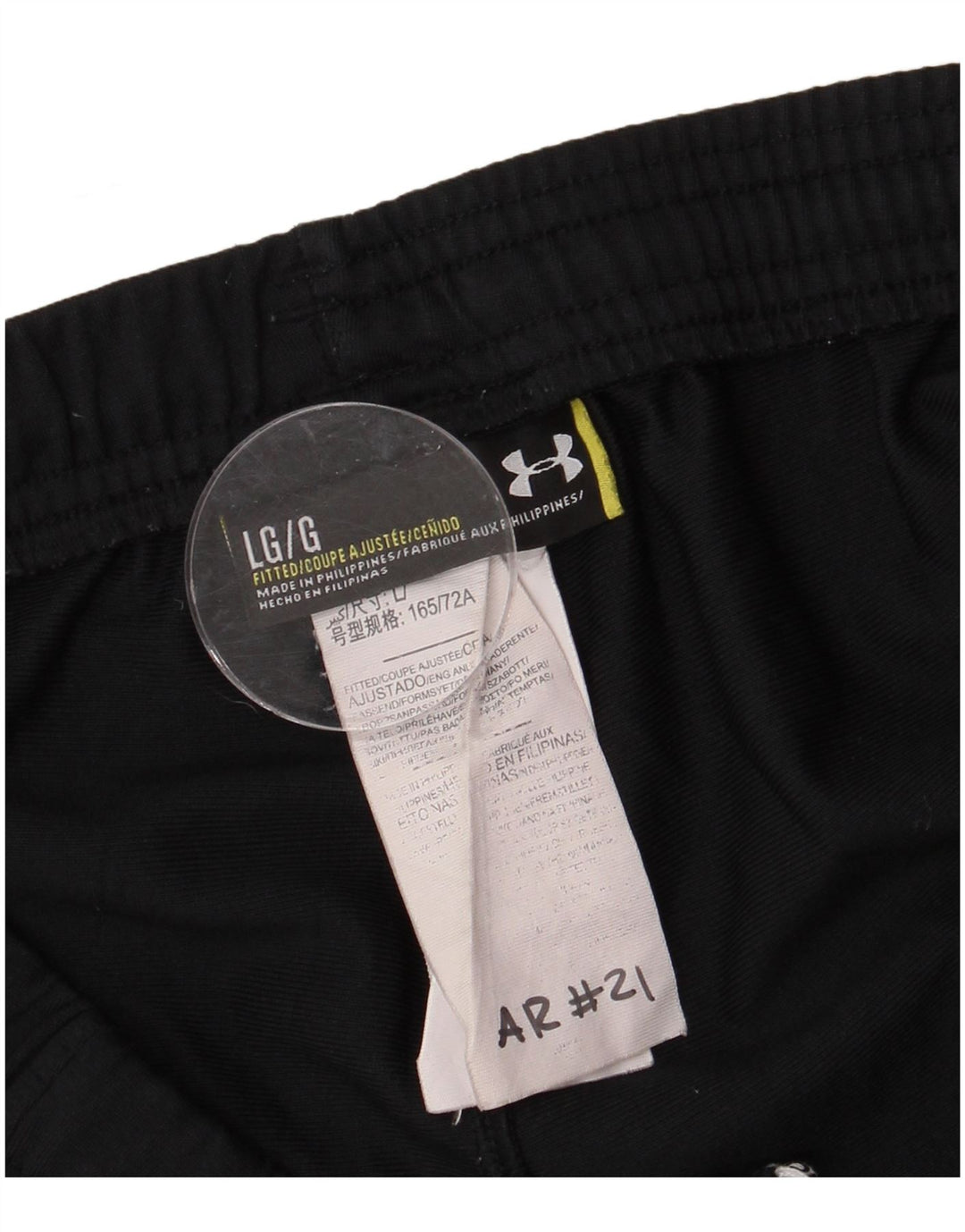 Calça de treino masculina Under Armour grande poliéster preto