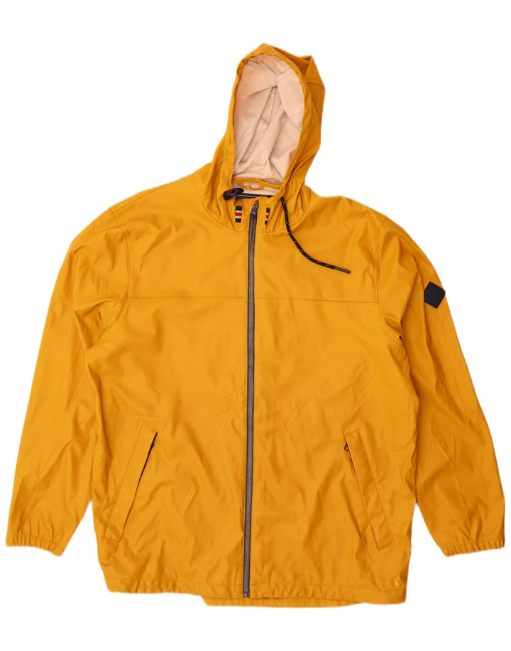 Jaqueta de chuva masculina Joules com capuz UK 42 XL amarelo
