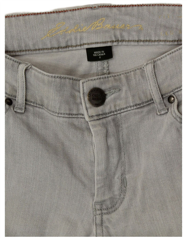 Eddie Bauer Jeans Skinny Feminino EUA 2 XS W28 L31 Cinza