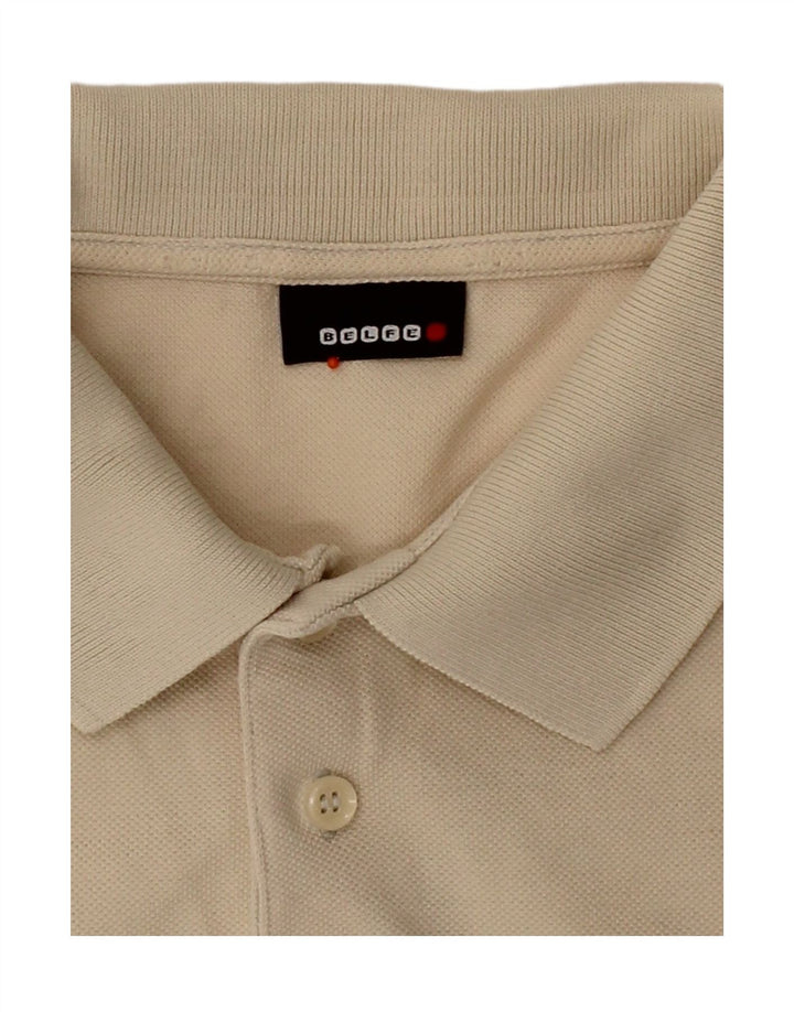 Camisa polo masculina BELFE grande bege