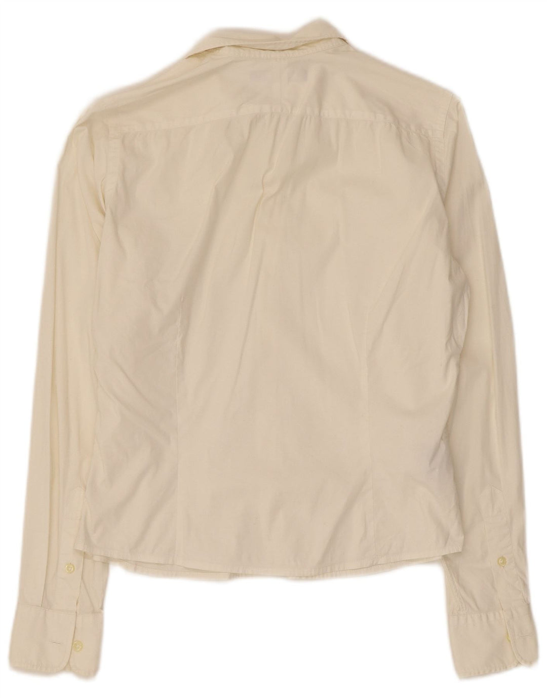 Camisa skinny feminina Ralph Lauren EUA 8 médio off white
