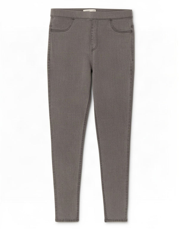 Calça jeans feminina Marks & Spencer UK 12 médio W30 L28 algodão cinza