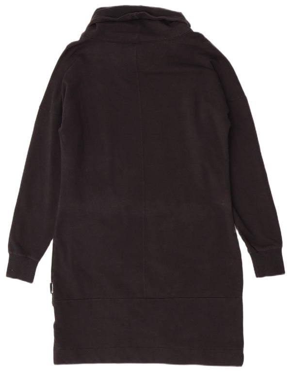 Vestido jumper feminino Champion com gola redonda e manga comprida Reino Unido 16 grande algodão preto
