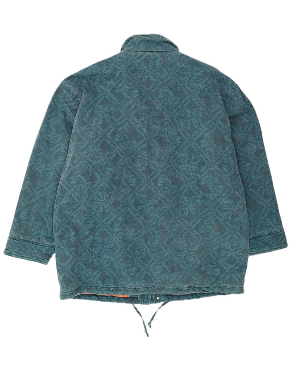 Jaqueta corta-vento masculina O'Neill de ajuste solto Reino Unido 40 grande algodão paisley verde