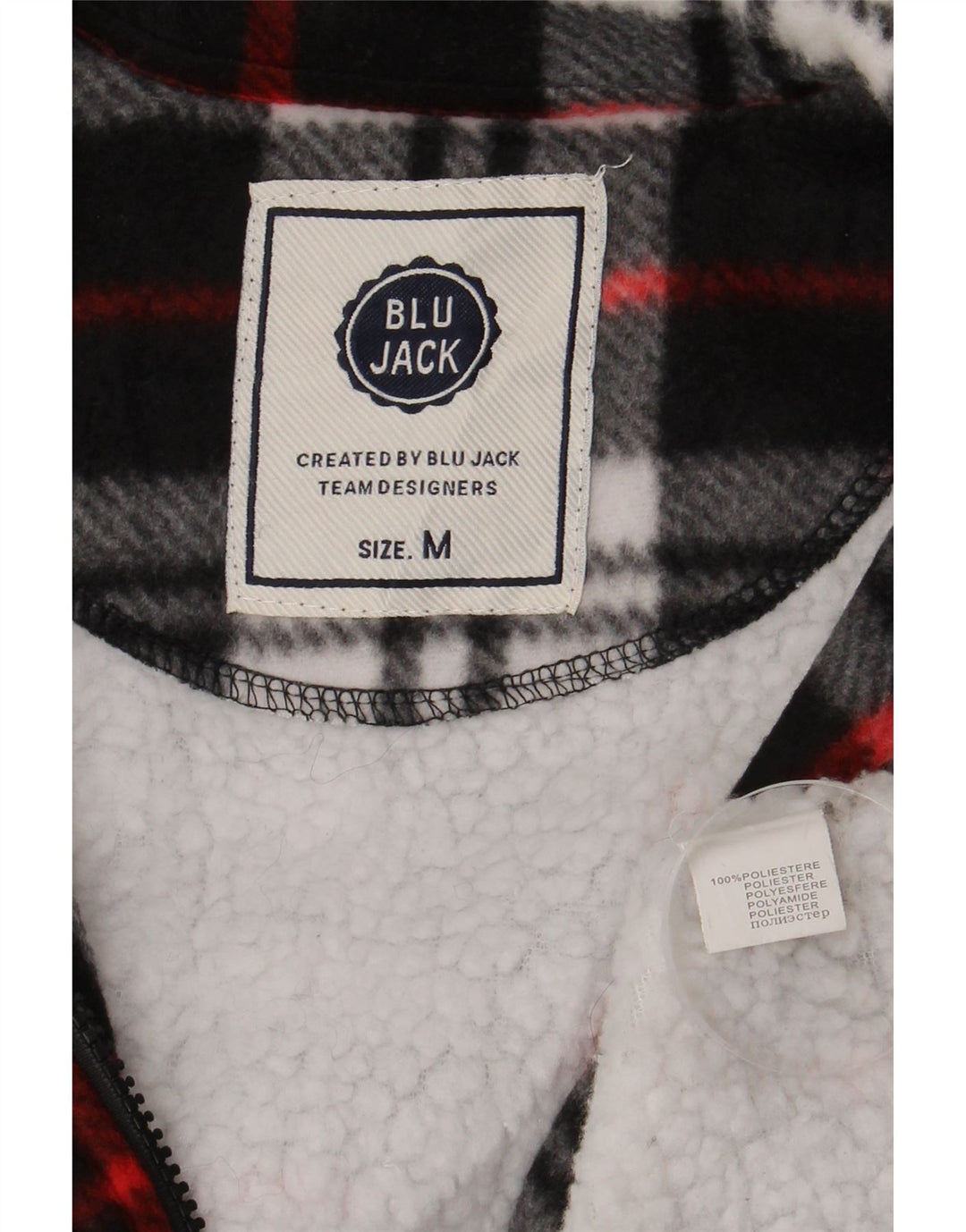 Camisa masculina vintage de flanela sherpa lenhador poliéster xadrez preto médio