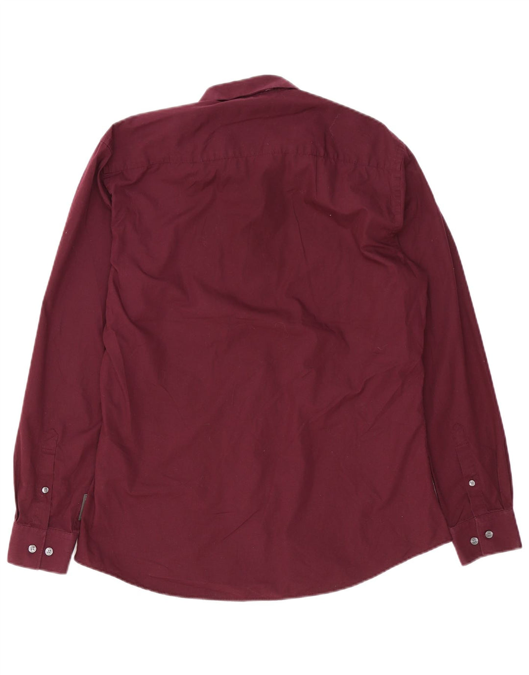 Camisa masculina French Connection grande algodão Borgonha