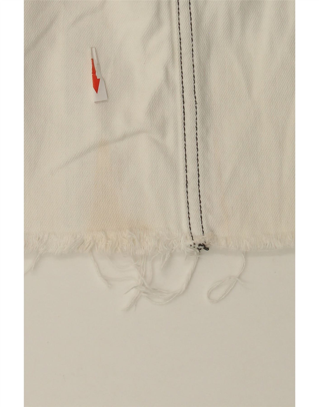 Mini saia jeans feminina Zara pequena W27 branca
