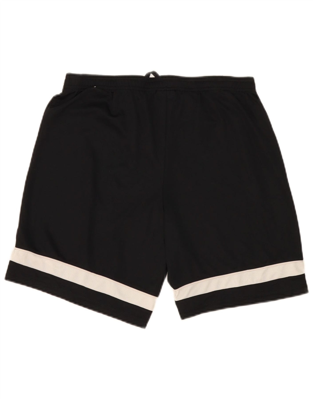 Shorts esportivos masculinos Nike Dri Fit médio preto manchado de poliéster