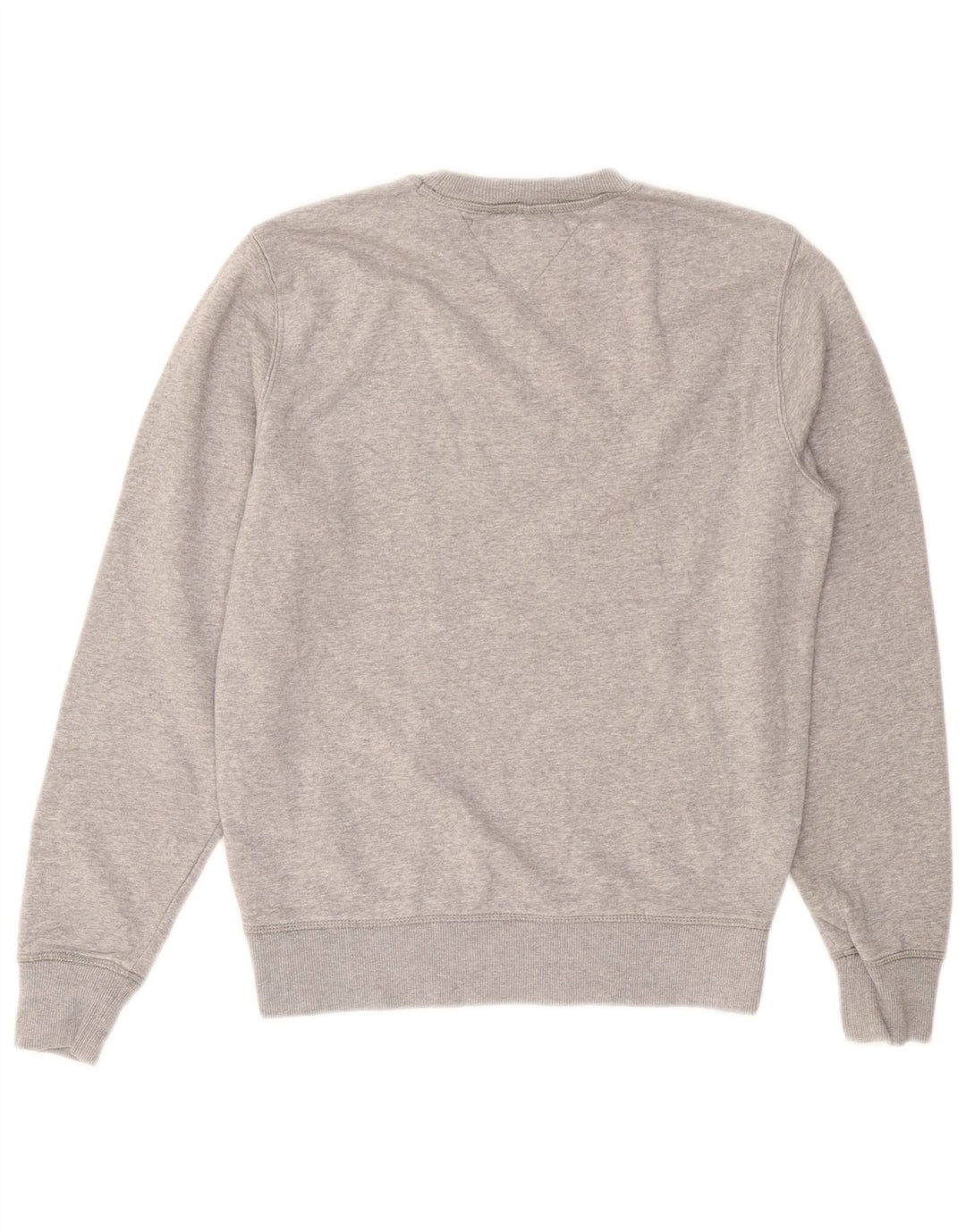 Tommy Hilfiger moletom gráfico masculino jumper médio cinza algodão manchado