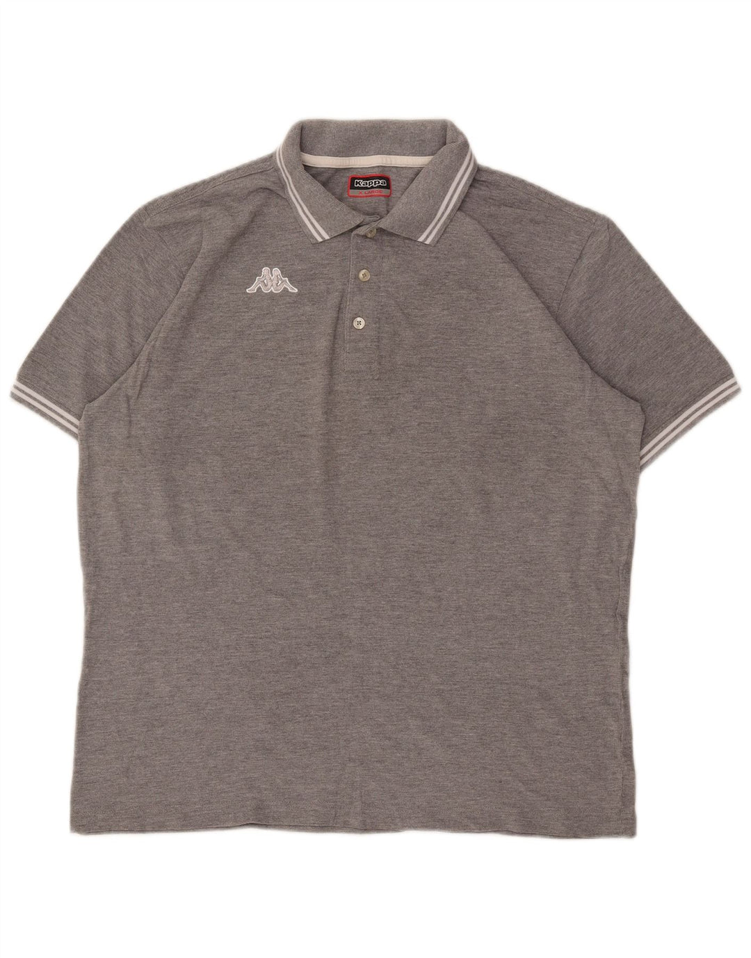 Camisa polo masculina Kappa XL cinza algodão