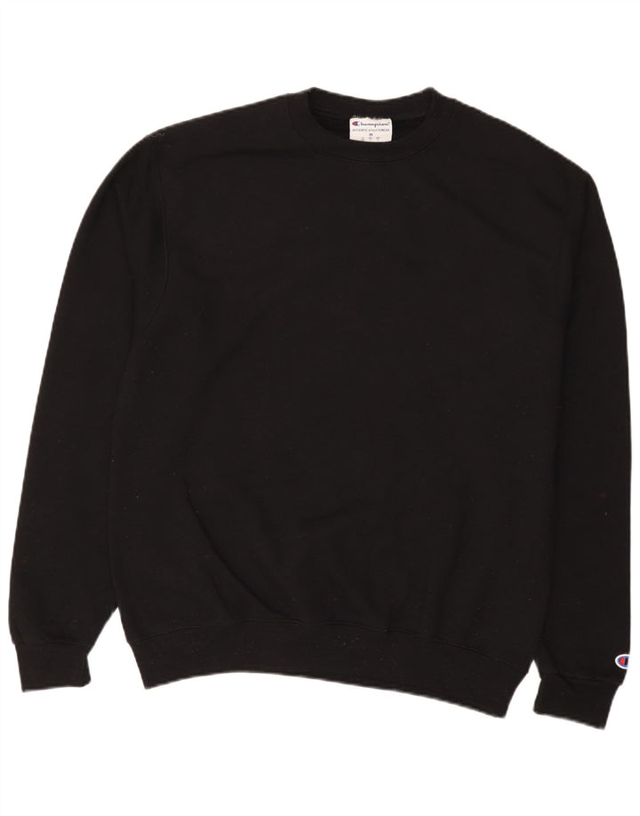Champion moletom masculino jumper médio algodão preto