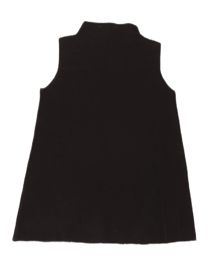 Túnica feminina Zara sem mangas UK 12 médio preto