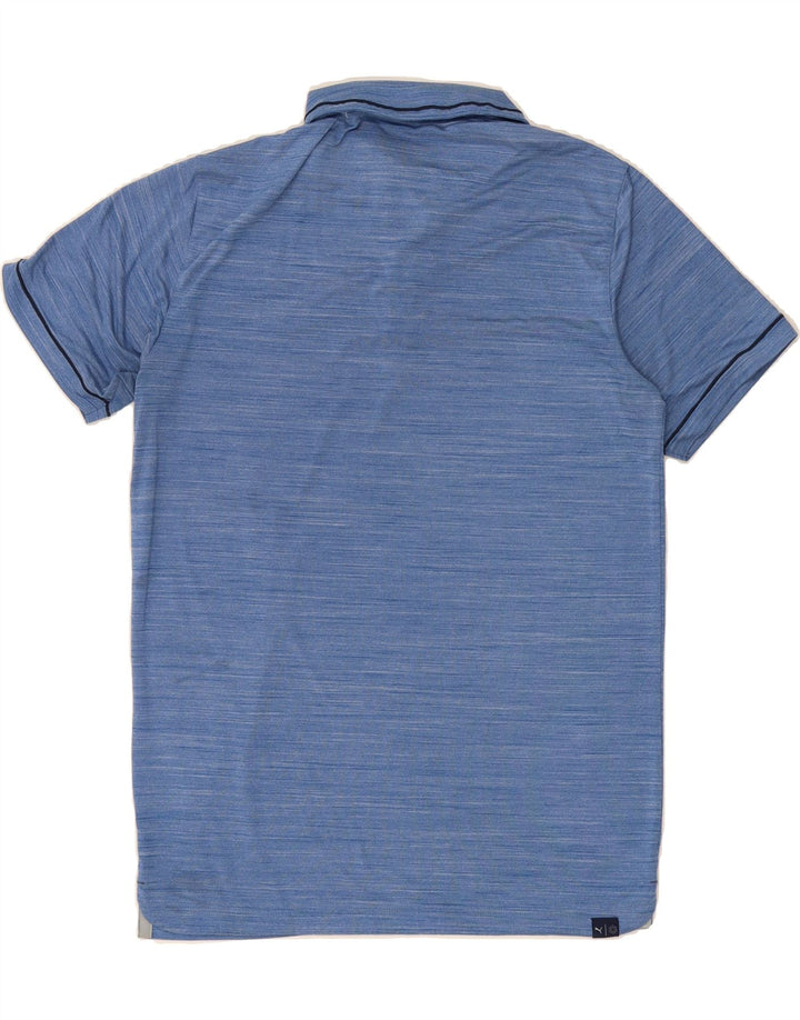 PUMA Mens Polo Shirt Medium Blue Vintage Puma and Second-Hand Puma from Messina Hembry 