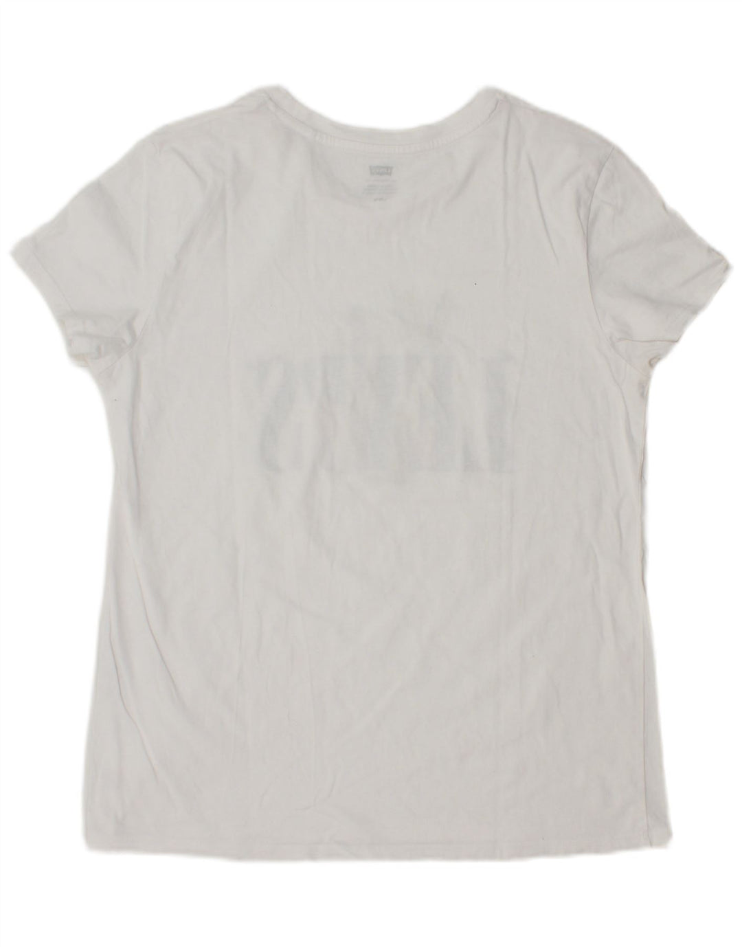 Camiseta feminina gráfica LEVI'S UK 14 grande branca