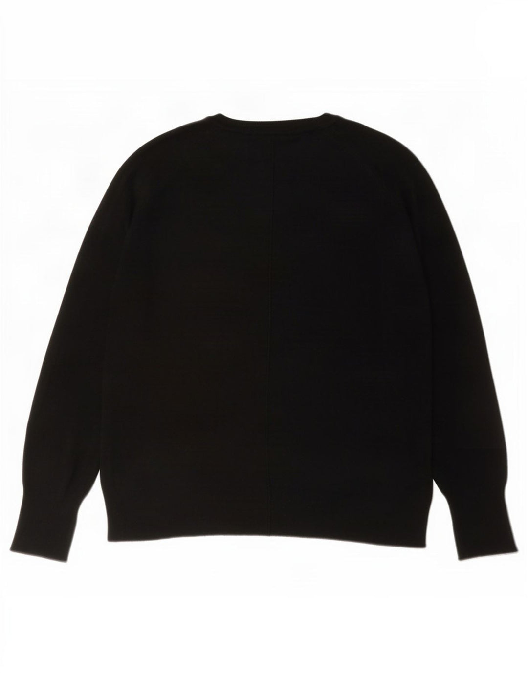 Zara Suéter feminino com gola redonda, Reino Unido 14 Médio Preto