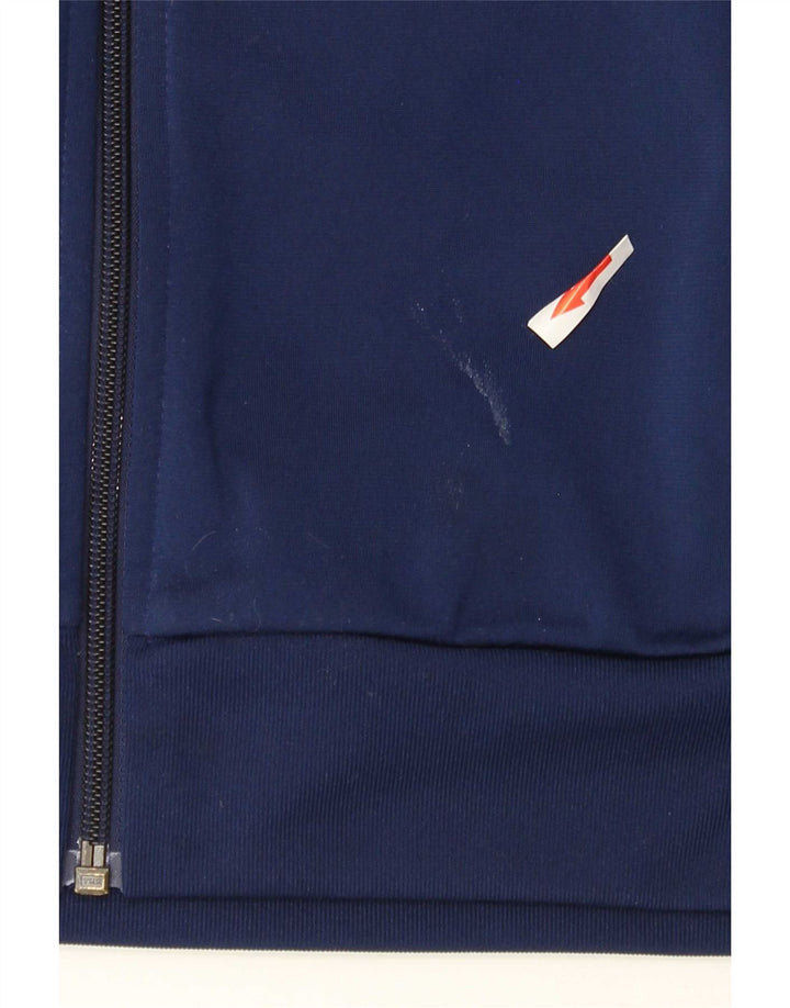 Adidas Mens Tracksuit Top Jacket Médio Azul Marinho Poliéster