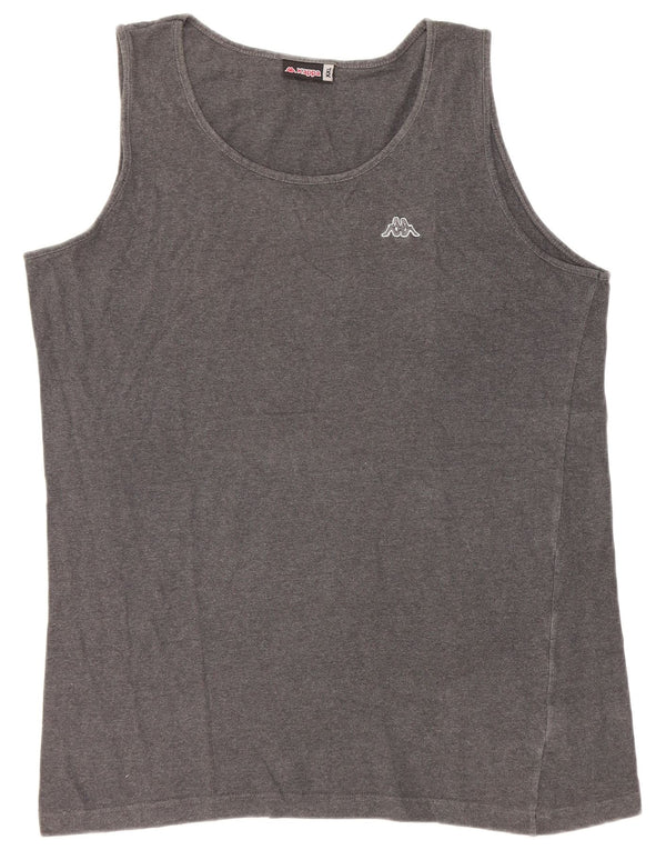 Top colete masculino Kappa 2XL algodão cinza