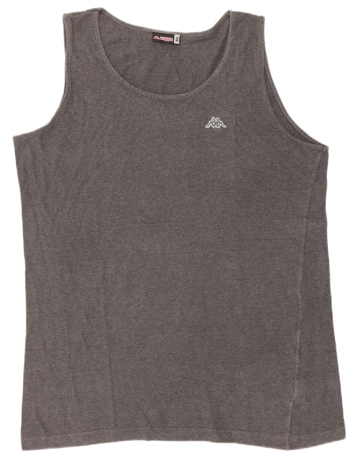 Top colete masculino Kappa 2XL algodão cinza