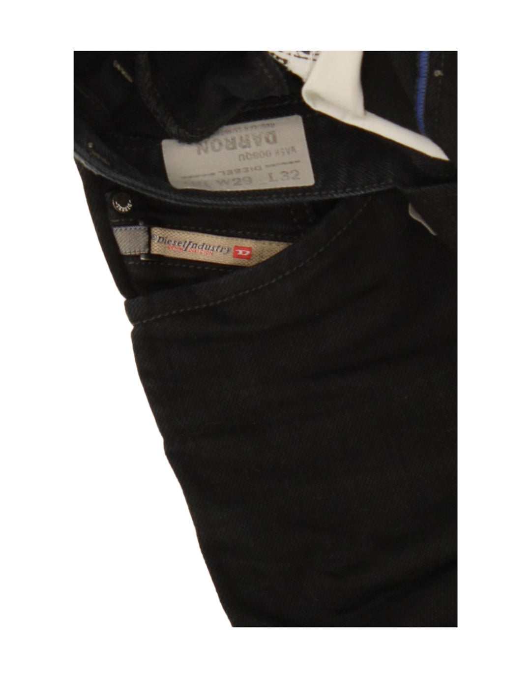 DIESEL Womens Darron Slim Jeans W29 L32 Black Cotton Vintage Diesel and Second-Hand Diesel from Messina Hembry 