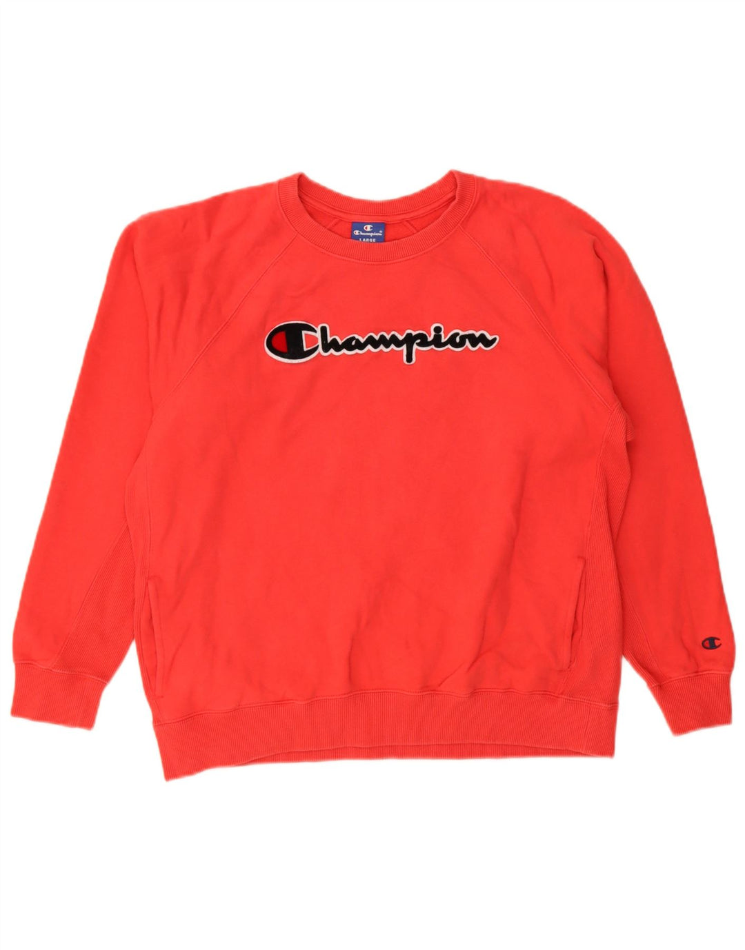 Champion moletom gráfico masculino jumper grande algodão vermelho
