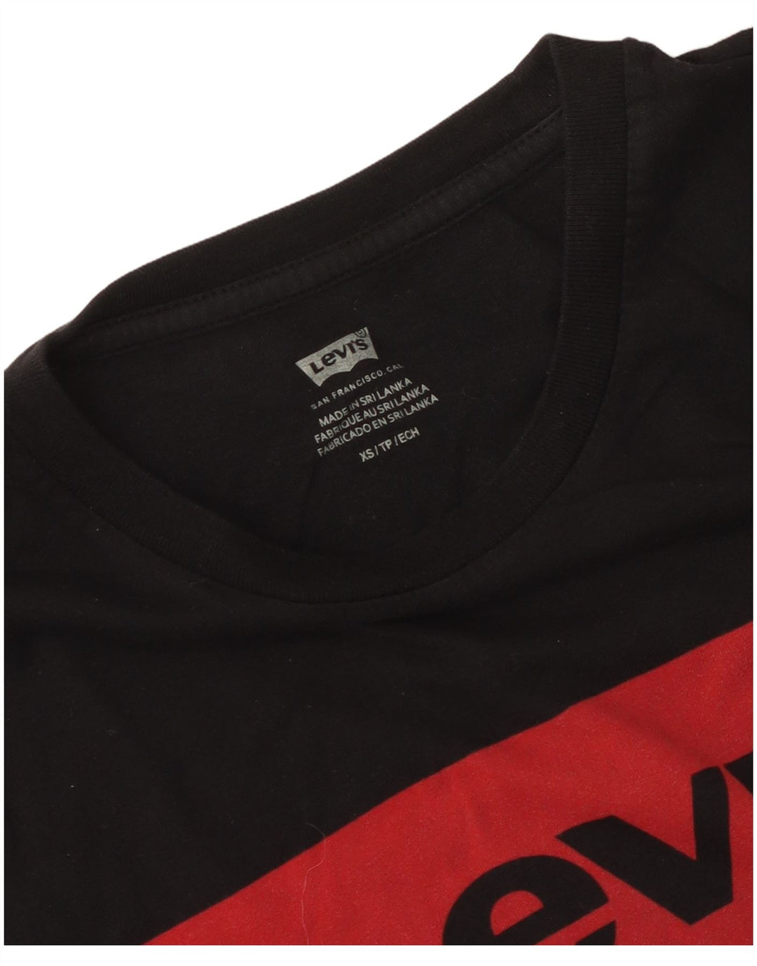 Camiseta feminina gráfica Levi's UK 6 XS preta