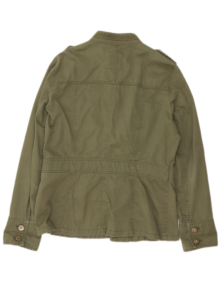 Jaqueta militar feminina Gap UK 14 algodão cáqui médio
