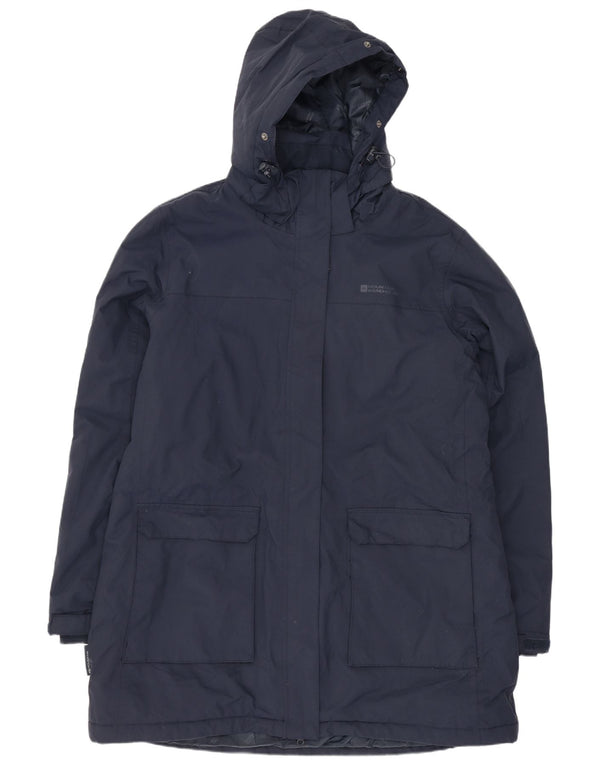 Casaco corta-vento feminino com capuz Mountain Warehouse Reino Unido 20 2XL azul marinho