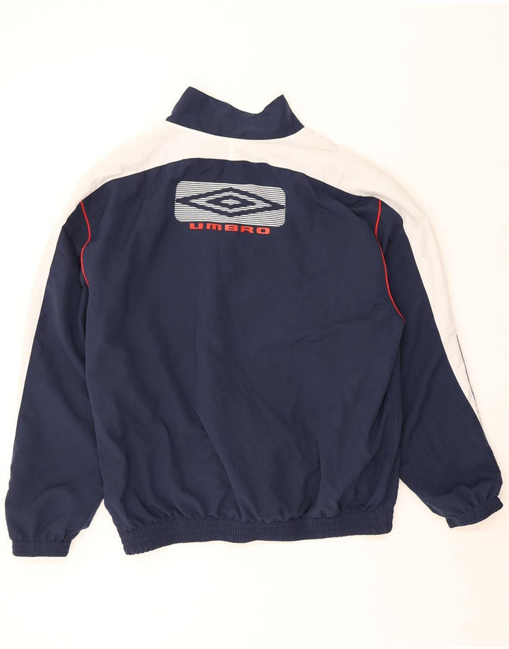 Umbro Mens Graphic Tracksuit Top Jacket XL Azul marinho Colourblock Poliéster