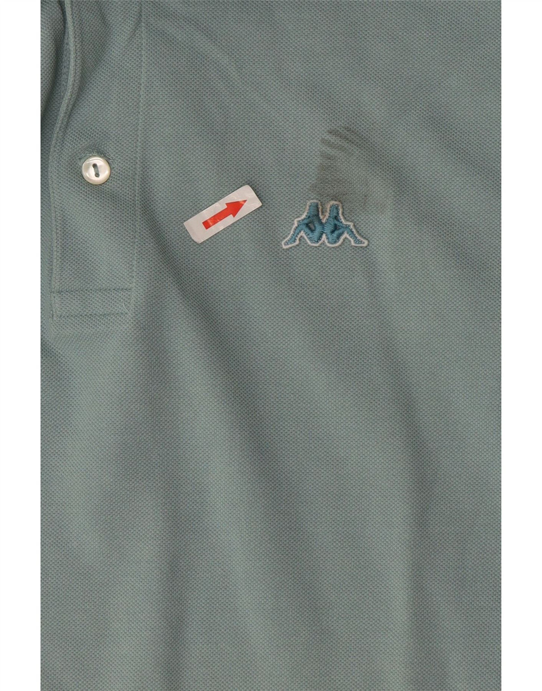 Camisa polo masculina Kappa algodão azul médio