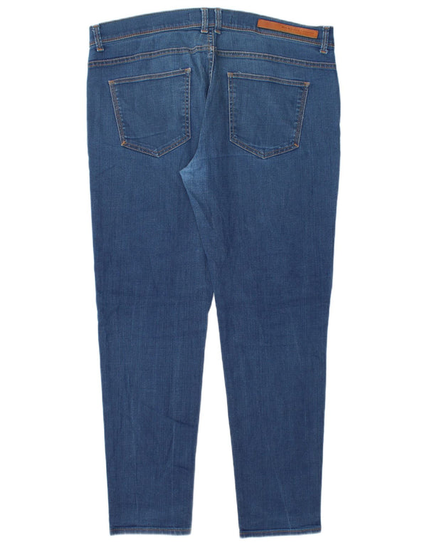 Zara Mens Skinny Jeans EU 48 XL W38 L30 Azul Algodão