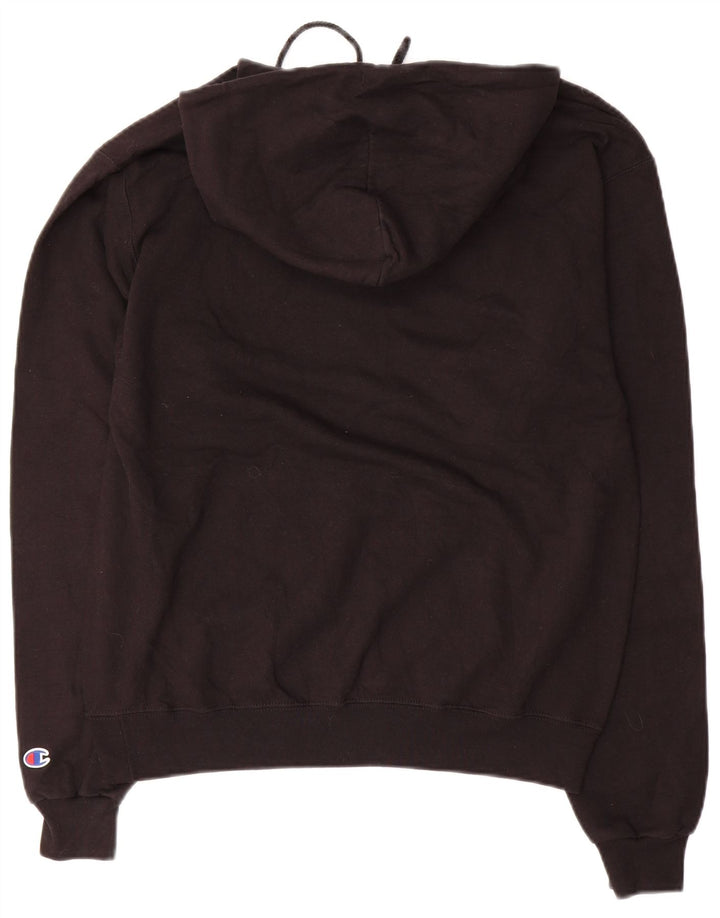 CHAMPION Suéter masculino com capuz médio preto