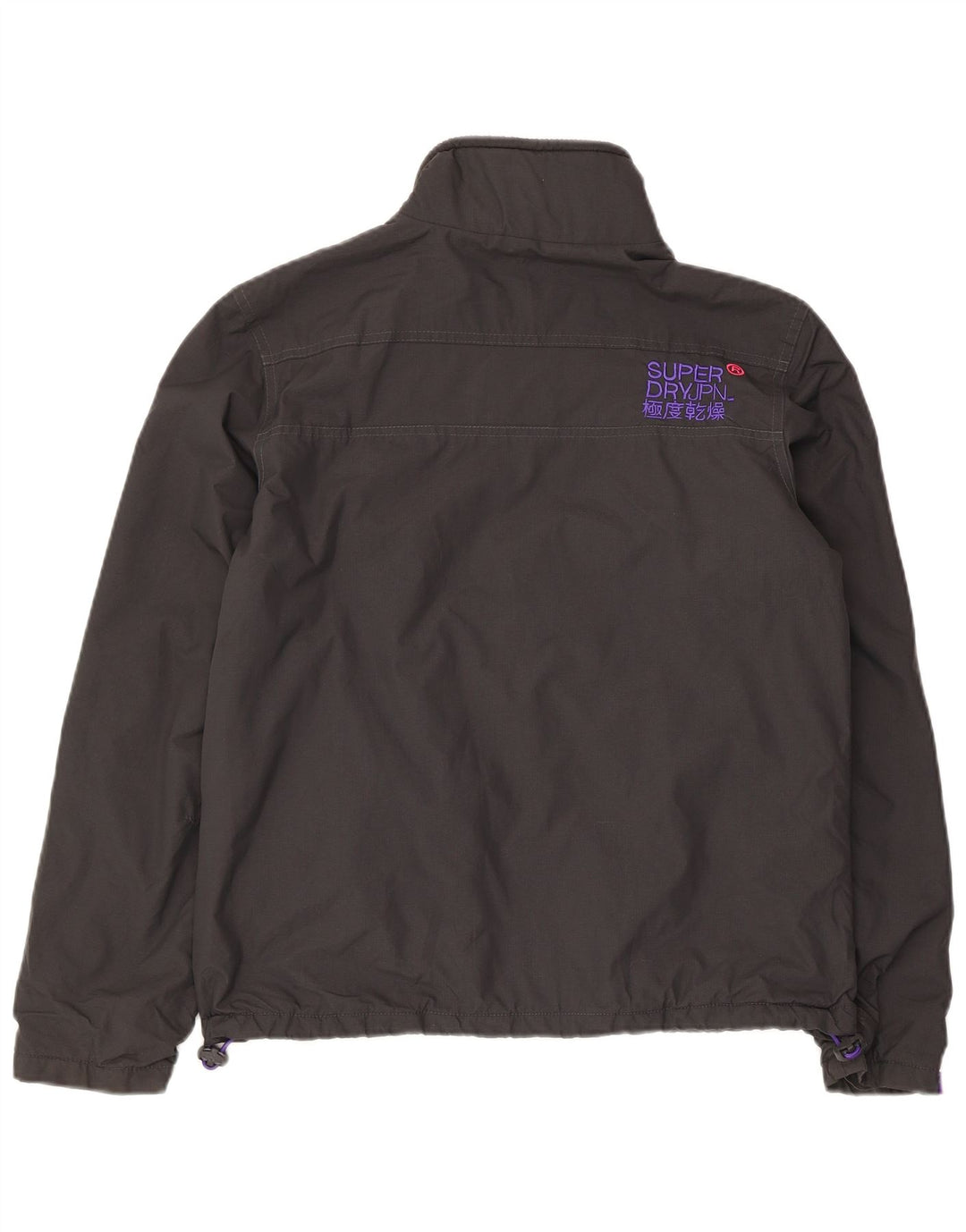 Jaqueta corta-vento feminina Superdry The Windhiker Graphic UK 14 grande cinza