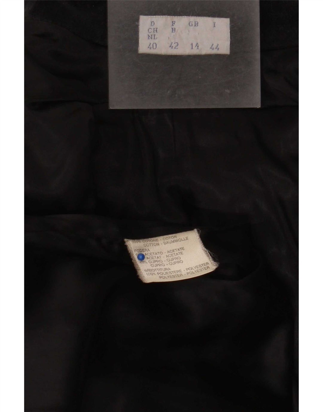 Jaqueta blazer feminina de veludo com 3 botões i Blues Reino Unido 14 grande algodão preto