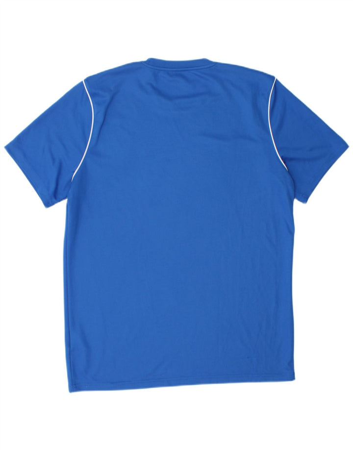 NIKE Mens Dri Fit T-Shirt Top Large Blue Polyester