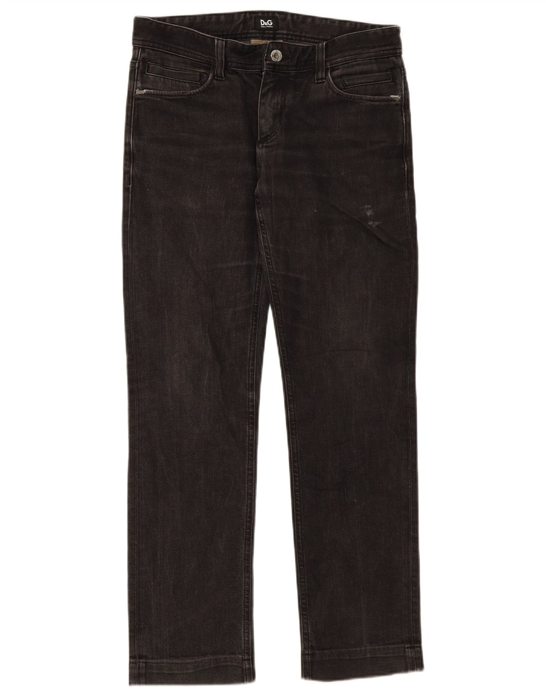 Dolce & Gabbana Jeans Slim Feminino W31 L31 Algodão Preto