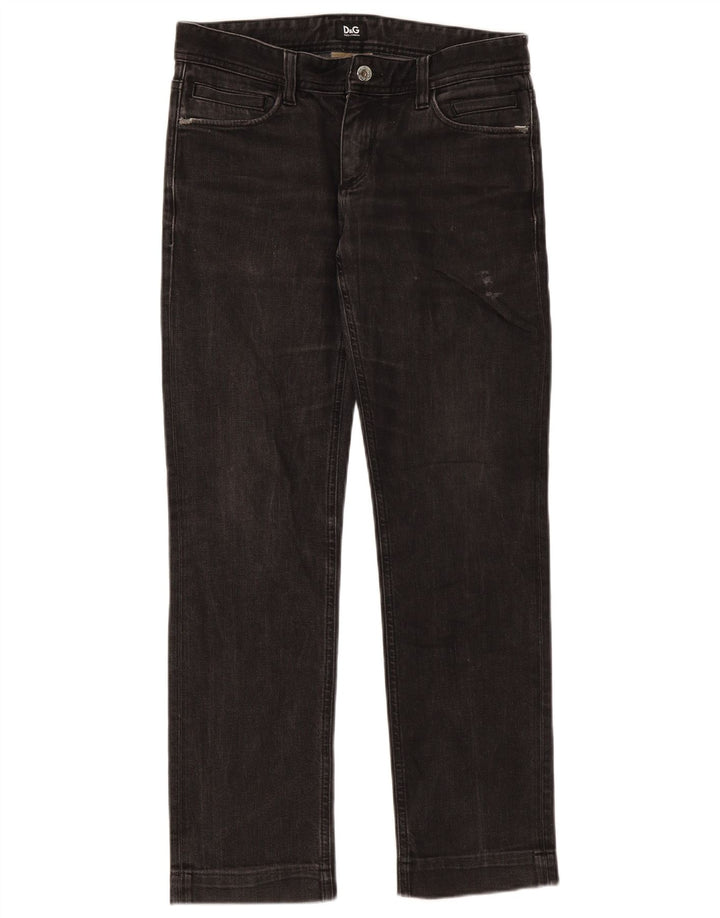 Dolce & Gabbana Jeans Slim Feminino W31 L31 Algodão Preto