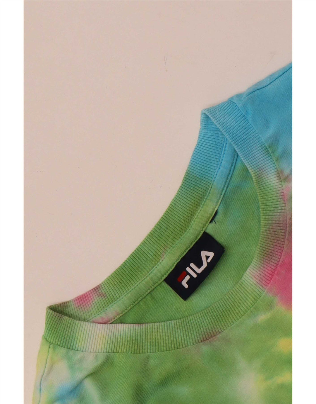 Camiseta feminina Fila UK 12 média multicolorida tie-dye