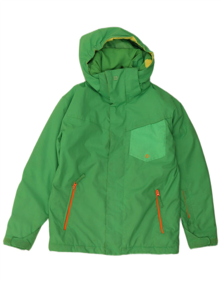 Jaqueta corta-vento Quiksilver Boys 11-12 anos verde médio Colourblock