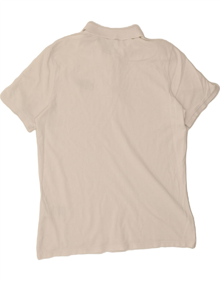 NIKE Mens Polo Shirt Large White Cotton Vintage Nike and Second-Hand Nike from Messina Hembry 