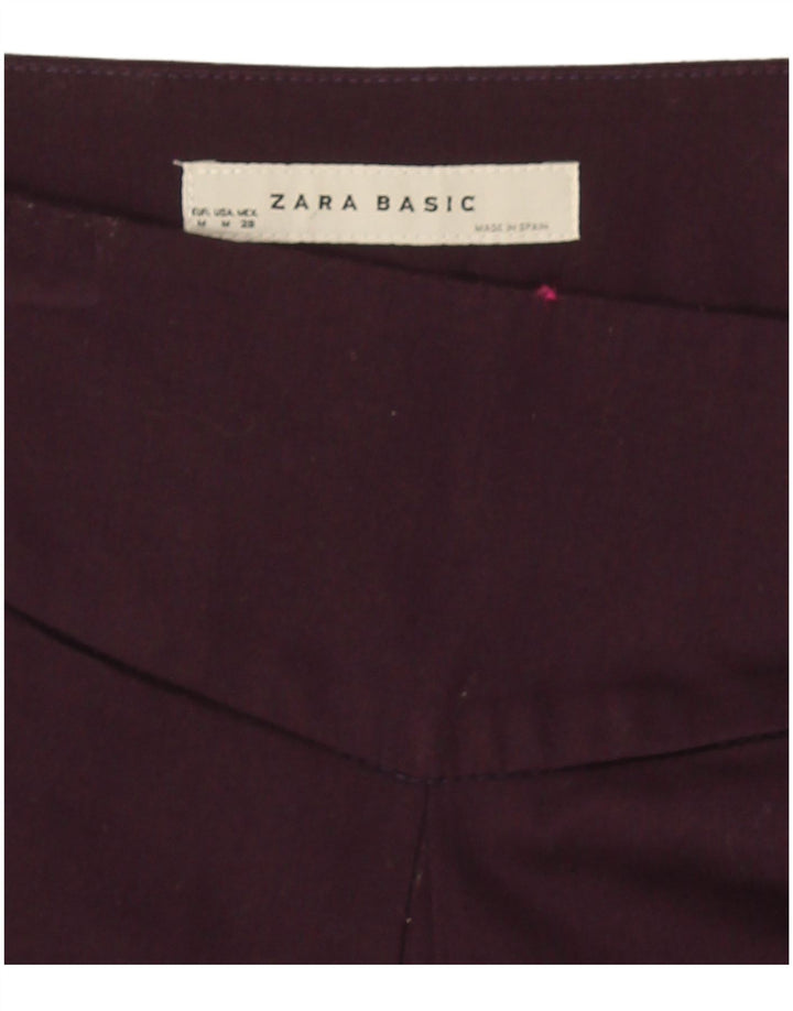 Saia midi feminina Zara médio W32 roxo